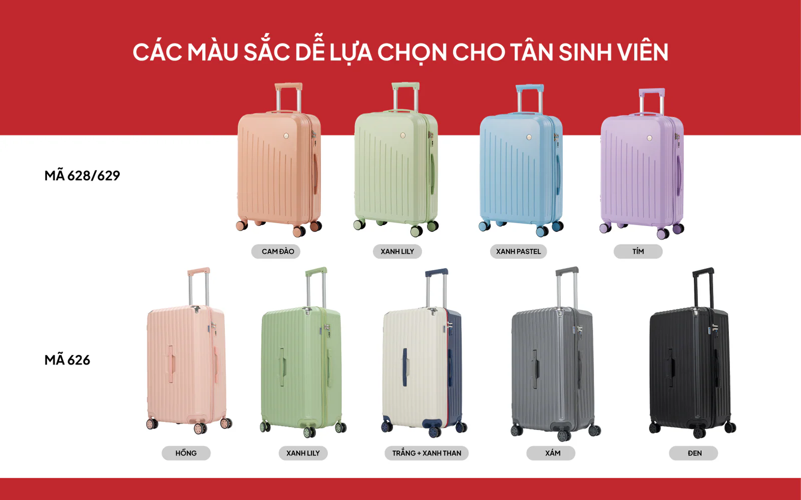Chọn màu sắc vali như thế nào